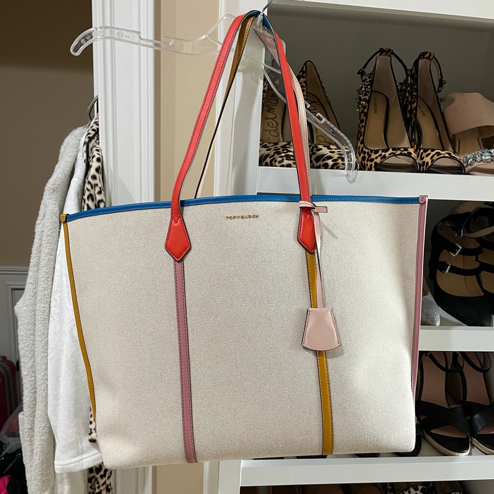 Tory Burch Perry Over-Sized Canvas Tote